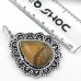 925 Sterling Silver Overlay Genuine Lanscape Jasper Designer Pendant