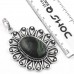 925 Sterling Silver Overlay Pendant Star Galaxy Jasper Gemstone