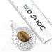 925 Sterling Silver Overlay Latest Jewelry Tiger Eye Gemstone Pendant
