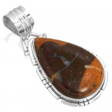 925 Sterling Silver Pendant Boulder Opal Women Jewelry