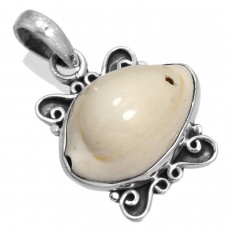 White Shell Pendant 925 Sterling Silver Women Jewelry