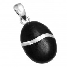 Wood Women Jewelry 925 Sterling Silver Pendant