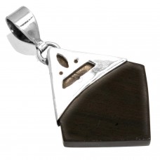 Wood Women Jewelry 925 Sterling Silver Pendant