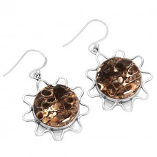 Turtella Jasper Earring 925 Sterling Silver Women Jewelry