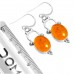 925 Sterling Silver Earring Amber Handmade Jewelry