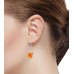 925 Sterling Silver Earring Amber Handmade Jewelry