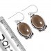 Smoky Topaz Earring 925 Sterling Silver Handmade Jewelry