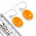 925 Sterling Silver Earring Amber Handmade Jewelry
