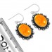 925 Sterling Silver Earring Amber Handmade Jewelry