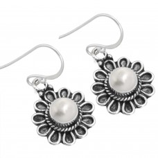925 Sterling Silver Earring Freshwater Pearl Handmade Jewelry