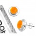 925 Sterling Silver Earring Amber Handmade Jewelry