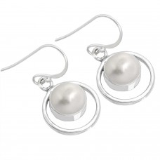 925 Sterling Silver Earring Freshwater Pearl Handmade Jewelry