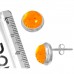 925 Sterling Silver Earring Amber Handmade Jewelry