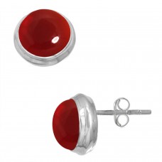 925 Sterling Silver Earring Garnet Quartz Handmade Jewelry