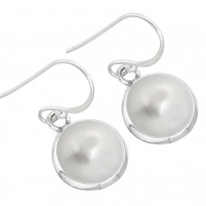 925 Sterling Silver Earring Freshwater Pearl Handmade Jewelry