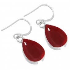 925 Sterling Silver Earring Garnet Quartz Handmade Jewelry